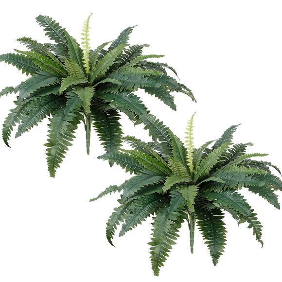 Other - 3008 Artificial Ferns for Outdoors Set of 2 Bouquets 30" Diam Large Long